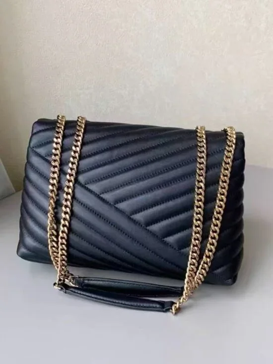 95% New TORY BURCH Kira chevron shoulder bag - Picture 3 of 8